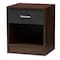 Baxton Studio Hansel Modern 1-Drawer Dark Brown and Dark Grey Finished Nightstand 147-8258 - alternate 1